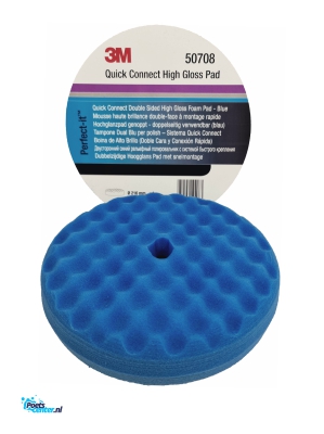 3M Quick Connect dubbelzijdige Blauw 50708 Wafelpad 216 mm